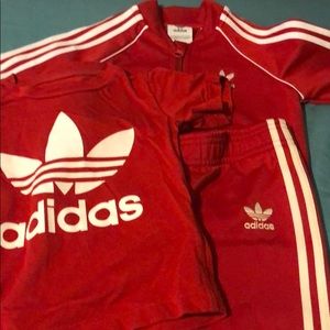 Adidas jogging suit toddler size 12-18 months